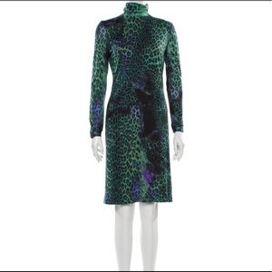 EMILIO PUCCI Wool Leopard Print Dress NWOT